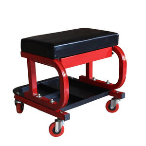 Boîte à outils robuste avec siège roulant intégré, coffre à outils pour garage et atelier avec 4 roulettes pour réparation automobile - Product Image 2