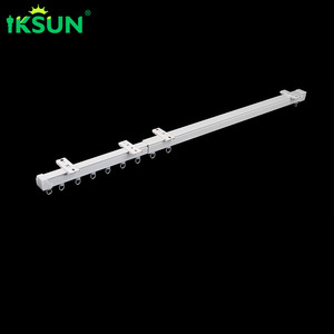 IKSUN 1 Set DIY Ceiling <b>Curtain</b> Rail Adjustable Extendable <b>Curtain</b> Poles Tracks - Product Image 2