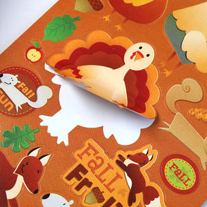 Lot de 206 autocollants Friends d'automne, autocollants en vinyle imperméables pour bouteilles d'eau, ordinateurs portables et cadeaux de fête de Thanksgiving - Product Image 2