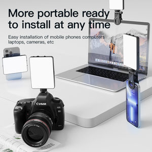 Nouvelle arrivée pour M18 RGB Mini pince de téléphone en <span class=keywords><strong>plastique</strong></span> rechargeable LED lumière de remplissage Webcam éclairage Zoom appel lumière vidéo de poche - Product Image 2