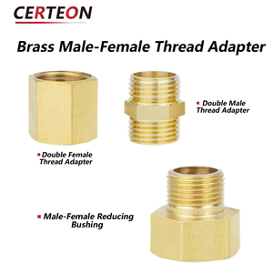 10 Stück Messing Gewindeanschluss BSP G1/8 G1/4 G3/8 G1/2 Innen Außengewinde Rohrverbinder - Product Image 4