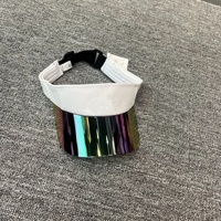 Topi Visor Putih Hitam Pink Airlift Solar Visor Caps Pelindung Sinar UV Topi Visor Hard Top Flapper Yoga