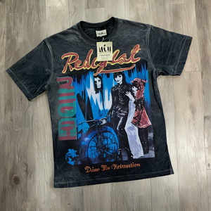 เสื้อยืดดรอปชิปปิ้ง Y2K ฮิปฮอป เฟสติวัล ทรงบ็อกซี่ ฟิต โอเวอร์ไซส์ หนานุ่ม สไตล์วินเทจ ล้างสีแล้ว พิมพ์ลายกราฟิกประดับเพชร ดีไซน์ขาดๆ - Product Image 3