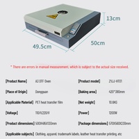 Oven DTF A3 dengan Kontrol Suhu Cerdas, Oven Pengering untuk Pemrosesan Film Transfer Panas Printer DTF