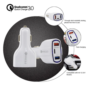 QC 3.0 USB 3.1A 2-Port Car Charger Sạc Nhanh 30W Điện Thoại Di Động Adapter Với Bảo Vệ OVP Xe Di Động Phụ Kiện Adapter - Product Image 2