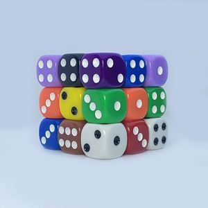 Dado estándar D6 de 16 mm de un solo color para juegos de rol, accesorios para juegos de piezas, precio económico de fábrica - Product Image 1