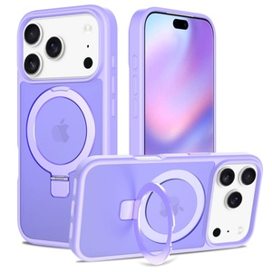 Nuevas Fundas Magnéticas Mate Antihuellas para Teléfono Móvil con Soporte para iPhone 17 16 15 14 Pro Max - Product Image 3