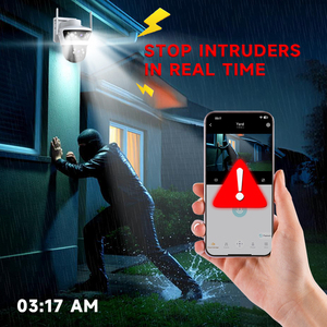 Caméra de sécurité solaire 4G extérieure Eseecloud 4MP, vision nocturne couleur, détection de mouvement, alarme, caméra de surveillance étanche sur le <span class=keywords><strong>cloud</strong></span> - Product Image 3