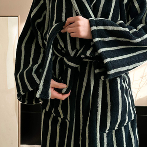 <span class=keywords><strong>Accappatoio</strong></span> Personalizzato in Tessuto <span class=keywords><strong>Jacquard</strong></span> 100% Cotone, Leggero e Assorbente per Uomo e Donna - Product Image 6