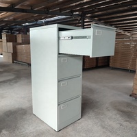 Classeur vertical à 4 tiroirs Classeur en métal à quatre tiroirs Armoire en acier