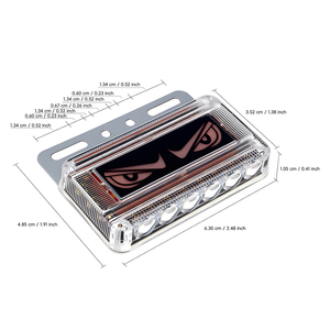 Lampe <span class=keywords><strong>de</strong></span> <span class=keywords><strong>position</strong></span> latérale pour camion 24V, LED <span class=keywords><strong>bleu</strong></span>-vert, étanche, lentille transparente, fixation facile par vis, nouvelle lumière indicatrice <span class=keywords><strong>de</strong></span> <span class=keywords><strong>position</strong></span> indirecte - Product Image 6