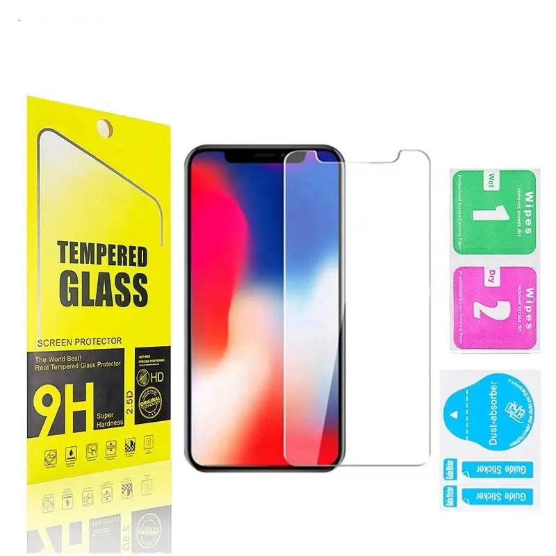 Wholesale Factory Price 2.5D HD Clear Full Cover Bubble Free High Aluminum Tempered Glass Screen Protector for Iphone 14Pro Max