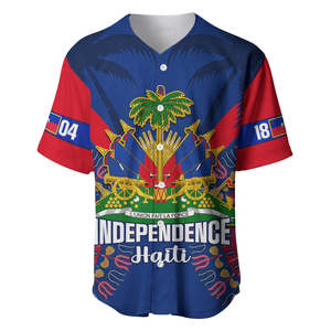 Secondo impero personalizzato della maglia da Baseball 1849 1859 Haiti Anpi una maglia da Baseball personalizzata stile bandiera Ayiti per Sport Casual - Product Image 6