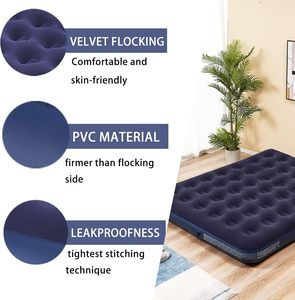 Matelas gonflable moderne à 48 trous, respirant et doux pour la peau, avec pompe à pied intégrée, pour lit pliant en nid d'abeille, camping, hôtel - Product Image 2