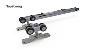 Roue de suspension à fermeture en douceur à double face pour porte en bois - Product Image 4