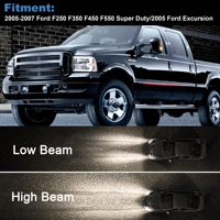 Phare avant LED pour Ford F250 F350 F450 F550 Super Duty et Ford Excursion 2005-2007 - Référence 222121245 - Vente Flash