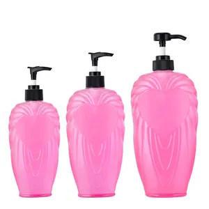 Contenitore biodegradabile ecologico 500ml bottiglia di plastica HDPE a più colori bottiglie riciclabili per Shampoo Gel doccia