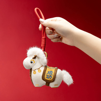 Bobova Gantungan Kunci Boneka Kuda Mini Bordir Super Lembut - Hadiah Ulang Tahun Unisex