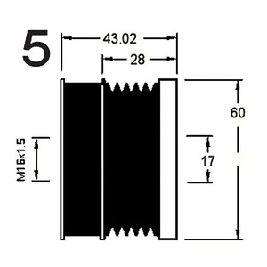 Dispositif de roue libre d'alternateur compatible avec OPEL SIGNUM 2.2 direct (F48) essence (KW : 114, HP : 155) de 05-2003 à - Product Image 3
