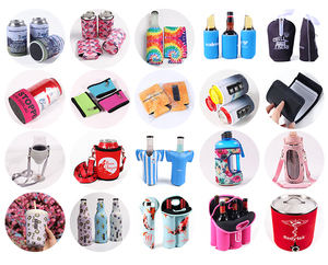 Sac de bière isotherme en néoprène personnalisé, vert, pliable, pliable, avec motif de lettres - Product Image 6
