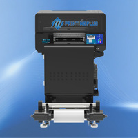 M302MK Printer DTF 13 inci dengan tekanan panas bawaan I3200 Printhead semua dalam satu langsung ke Film T-Shirt mesin cetak hitam