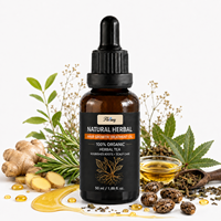 Minyak Herbal Jahe Rosemary Castor OEM untuk Perawatan Kulit Kepala, Serum Nutrisi Akar Rambut untuk Menjaga Rambut Kering dan Menipis