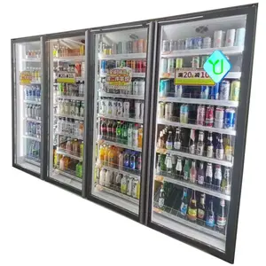 Commercial Supermarket Refrigerator Vertical Glass Door Display Chiller Glass Doors Freezer Glass Door for Walk in cooler