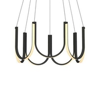 Lampe suspendue LED en forme de U pour la protection des yeux, style nordique minimaliste, luminaire de salon, lustre