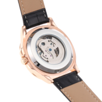 Montre-bracelet à mouvement automatique, luxe, affaires, fonction multi fuseaux horaires, date analogique, acier inoxydable