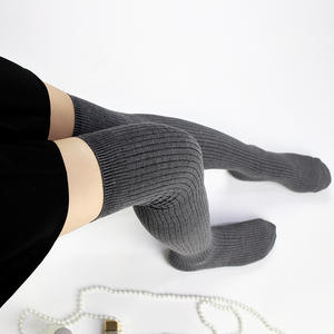 Bas Sexy Filles Dames Femmes Cuisse Haute Sur Le Genou Chaussettes Long Coton Bas Chaud Et Doux Bas Yoga - Product Image 4