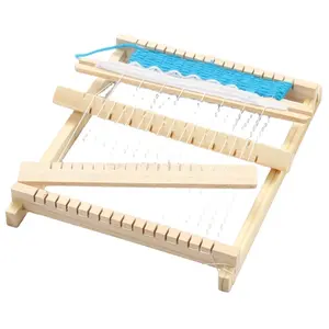 Offre Spéciale enfants bricolage couvertures en bois tapis tissage machines jouets débutant fil écharpe tissage Machine tissage métier à tisser