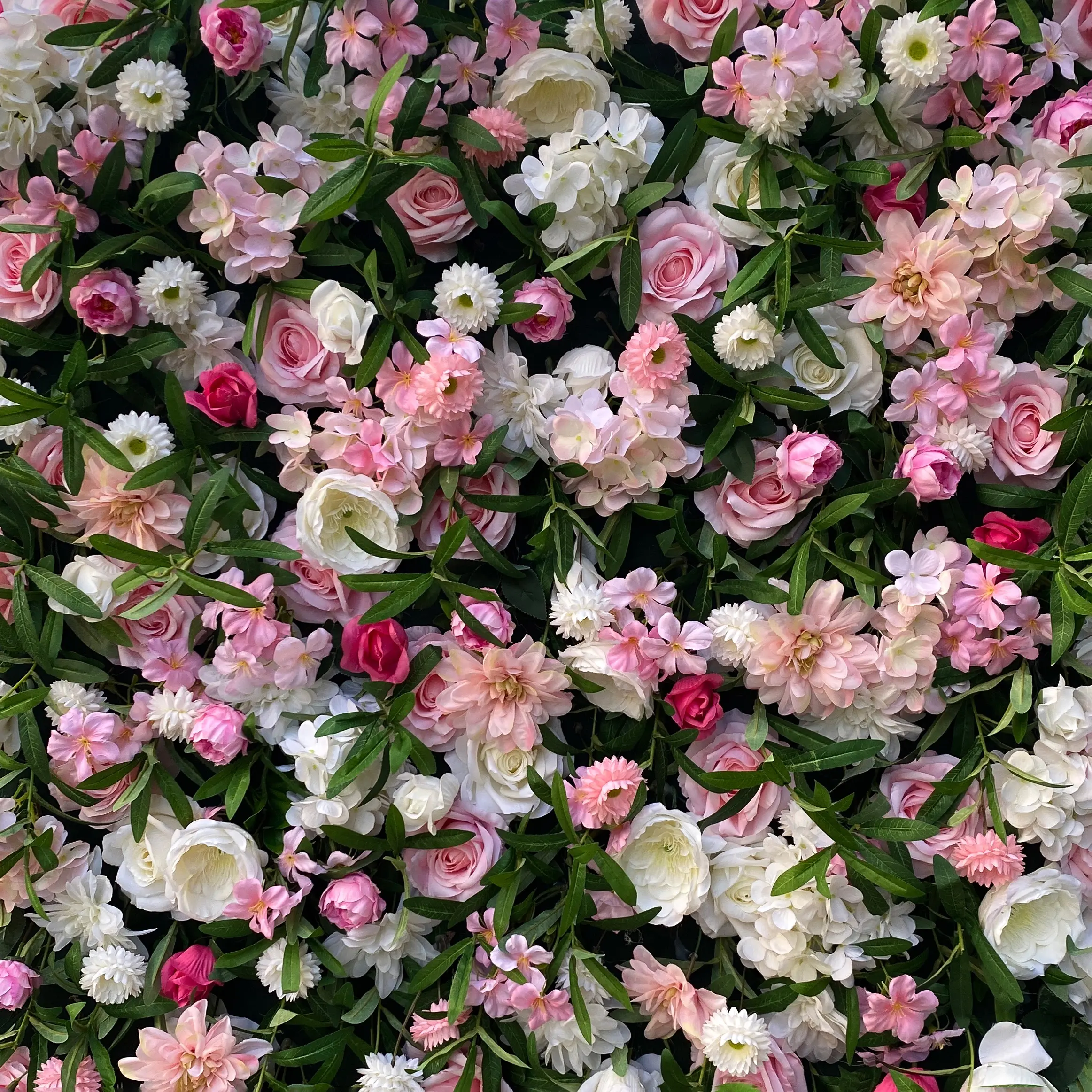 الجملة 5D الاصطناعي الوردي البرندي الزهور الاصطناعي روز زهرة الجدار ديكور 8x8 زهرة الجدار للزينة خلفية لحفلات الزفاف
