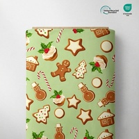 Tissu DBP imprimé motif homme en costume de Noël, extensible dans les 4 sens, en poly double brossé pour pyjamas d'enfants, sans MOQ, livraison rapide