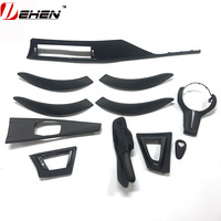 2014-2021 Real Dry Wet Carbon untuk BMW M2 F87 M2C Alcantar Real Carbon Fiber Interior Parts Dashboard Decorative Cover 10pc