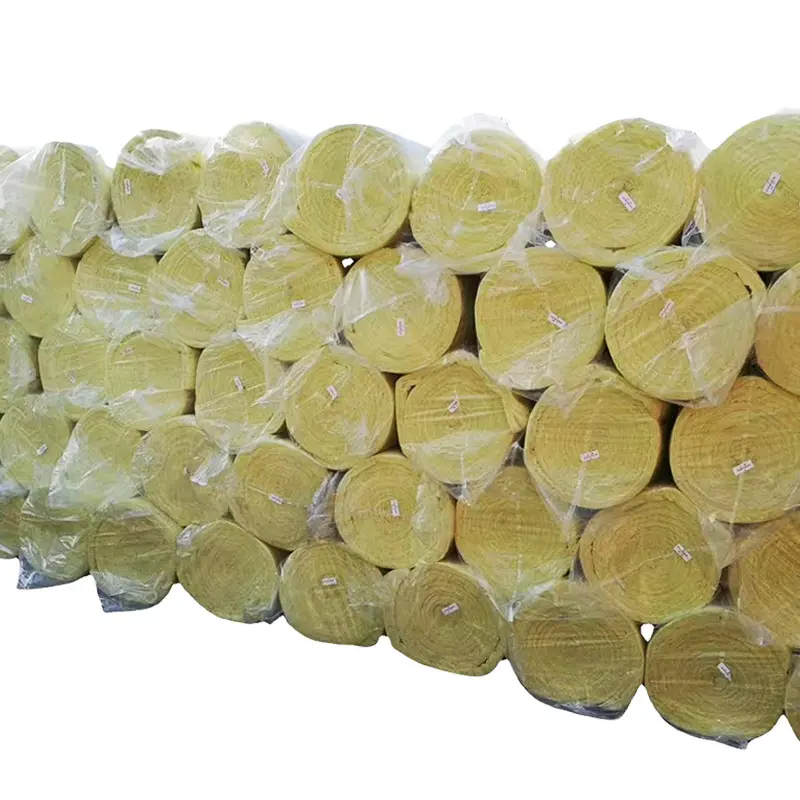 Materiales de construcción aislamiento de fibra de vidrio aislamiento térmico rollo manta espesor 200mm paneles aislamiento rollo de lana de vidrio