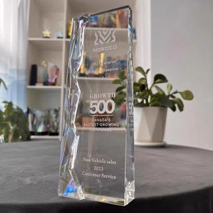 Diseño personalizado Crystal Blank Trofeos y premios <span class=keywords><strong>Rainbow</strong></span> Diamond clear <span class=keywords><strong>Black</strong></span> Crystal Glass Awards Placa Trofeo - Product Image 5