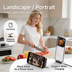 Cable Tipo-C de 240W con Adaptador de Pulsera, Cargador Múltiple, Soporte Ajustable de 1.5M/5FT, Chip E-Mark - Product Image 5