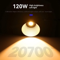 Ulanzi VL120Bi 120W COB Lumière d'appoint V-mount Alimentation DC/AC Haute Puissance Studio Intérieur Température de Couleur Réglable RGB Portable pour