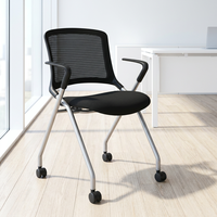 Chaise de conférence ergonomique moderne à dossier haut en maille pliable pour la maison, le bureau, l'école, l'hôpital