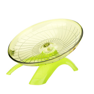 Jouets pour hamsters Golden : Roue d'exercice silencieuse en plastique simple, type soucoupe volante, accessoires de course - Product Image 1