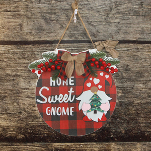 MaoSheng Factory <b>Sale</b> Christmas Red Fruit Wooden Eco Friendly 30x30x0.8cm Listing Round Home Office Holiday Decoration Pendant - Product Image 3