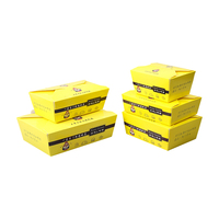 Baratija desechable Kfc para envolver comida rápida, embalaje de comida rápida, caja de papel para guardar pollo fritado con ventilación