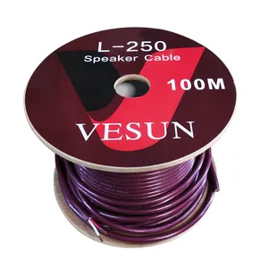 VESUN factory direct wholesale 2 core 2.5 square mm round speaker cable with nerve wire L-250