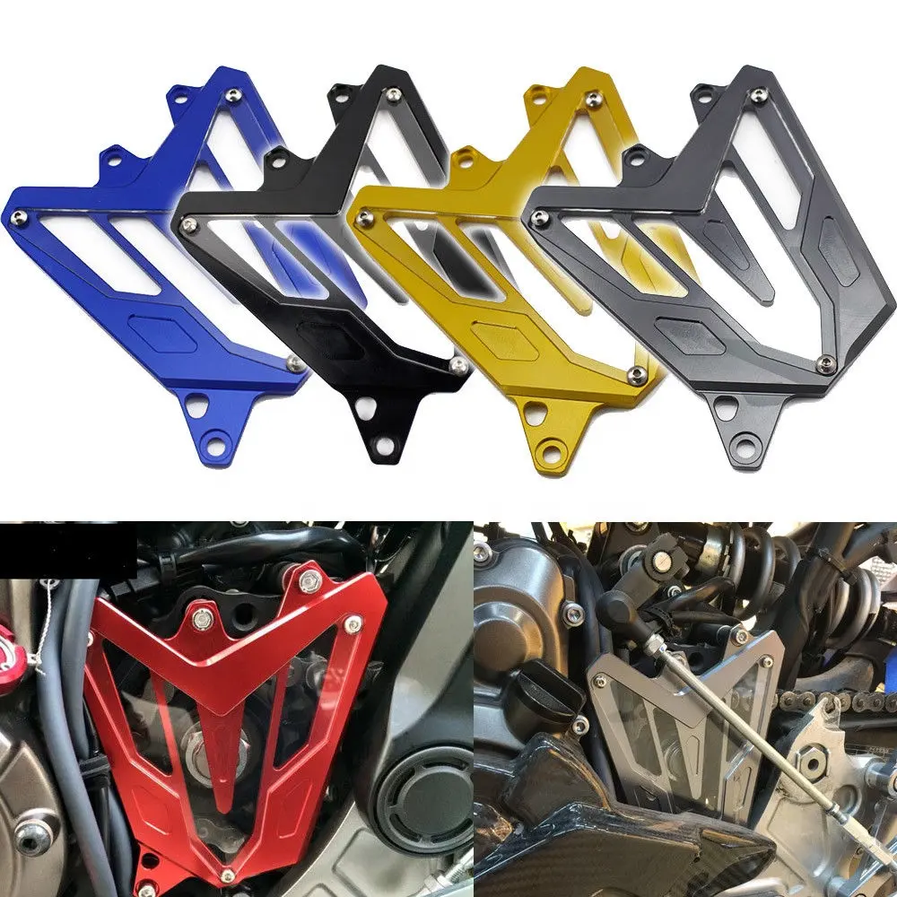 REALZION, cubierta de cadena de motocicleta, cubierta de piñón delantero, cubierta de protección decorativa para Yamaha MT07 FZ07 2013-2016