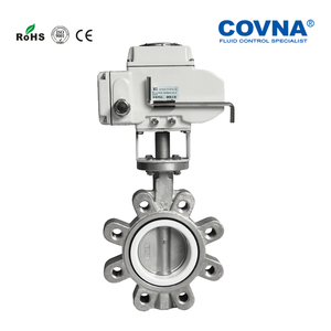 Válvula de Mariposa Motorizada Automática de Acero Inoxidable SS316 con Revestimiento de PTFE de 12V COVNA - Product Image 2