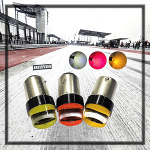 หลอดไฟรถยนต์ 12V 24V S25 สีขาว วัสดุซิลิโคน 1LED 1156 1157 ไฟแฟลช 1W BA15S BAY15D COB คริสตัลไลท์ สีเหลืองอำพัน สีแดง JR - Product Image 3
