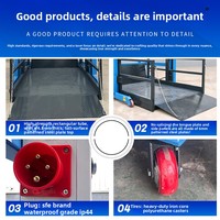 Plateforme de levage mobile pour le chargement et le déchargement de camions, élévateur électro-hydraulique, palan de levage de conteneurs, modèle en acier au carbone