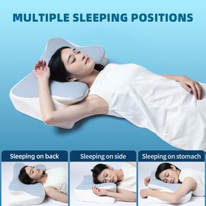 Bantal ortopedi kupu-kupu ergonomis, penopang leher busa memori untuk tidur tengkuk pereda nyeri - Product Image 2