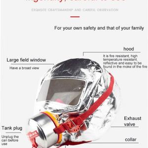 Respirador de Escape para Bomberos TZL30 Profesional, Equipo de Respiración de Cara Completa de Buena Calidad, Filtro de Gas, Accesorio - Product Image 6