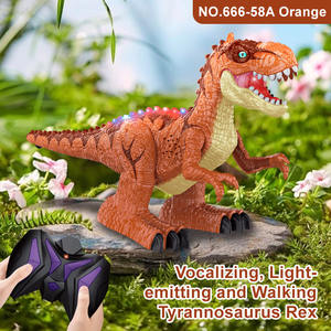 Jouets de dinosaures réalistes personnalisés en plastique, Tyrannosaurus Rex électrique interactif qui marche, télécommande à 8 canaux - Product Image 2
